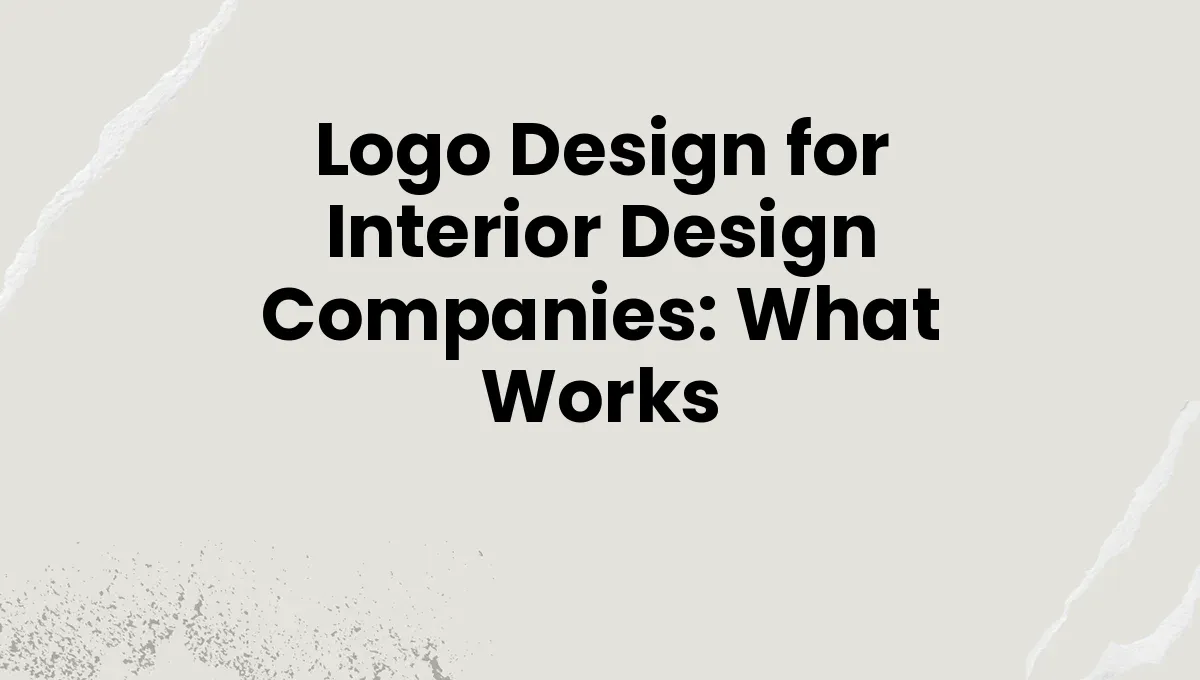 Logo Design for Interior Design Companies: What Works